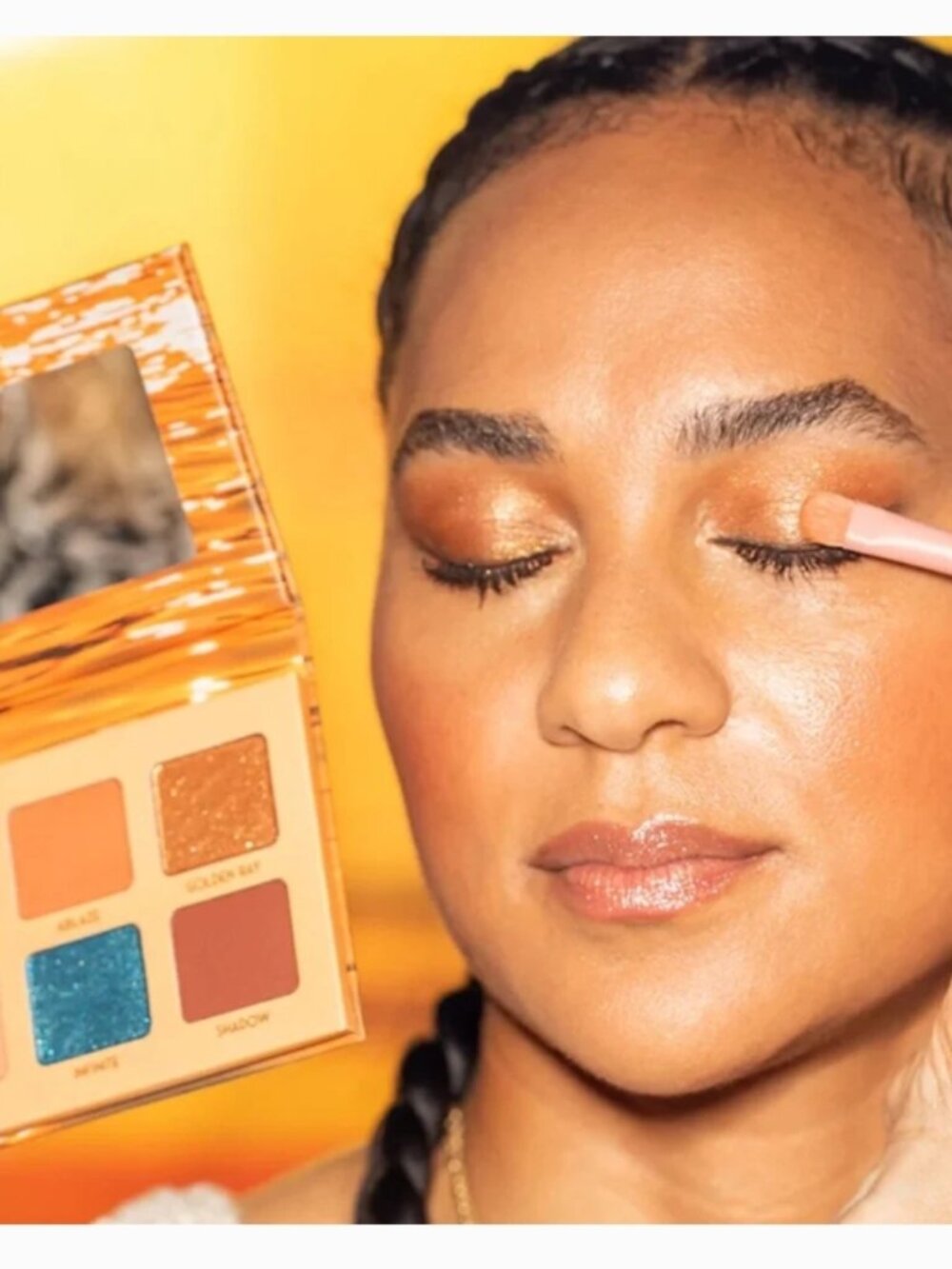 BEAUTY FOR REAL 'Golden Hour' Eyeshadow Palette - 8 shades - NEVER USED/SWATCHED